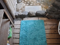 民宿ガラッパ荘 「 貸切風呂 」 浴室入口