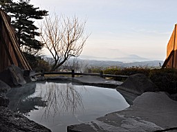 旅行人山荘 「 大隅の湯（大浴場） 」 露天風呂