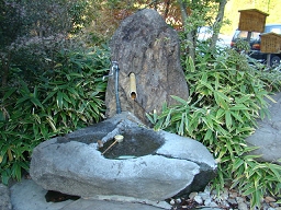 「 亀山の湯 」 亀の石