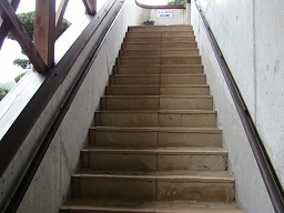 「 四季彩 」 モノレール乗り場への階段