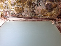 旅館 若杉 「 家族風呂（硫黄泉）」 お湯