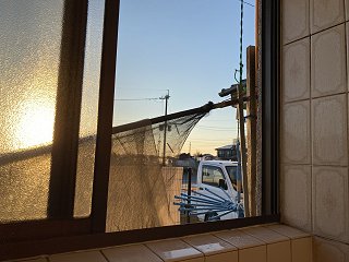 後藤温泉　「 宝の湯 」 窓からの景色